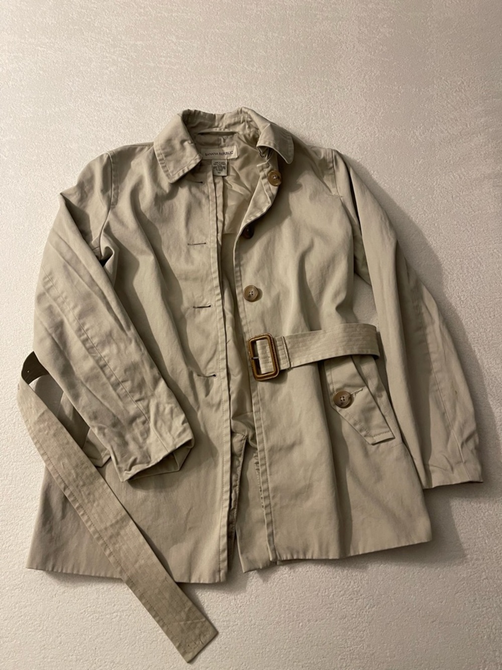 Banana Republic Light Beige Trench Coat with Belt